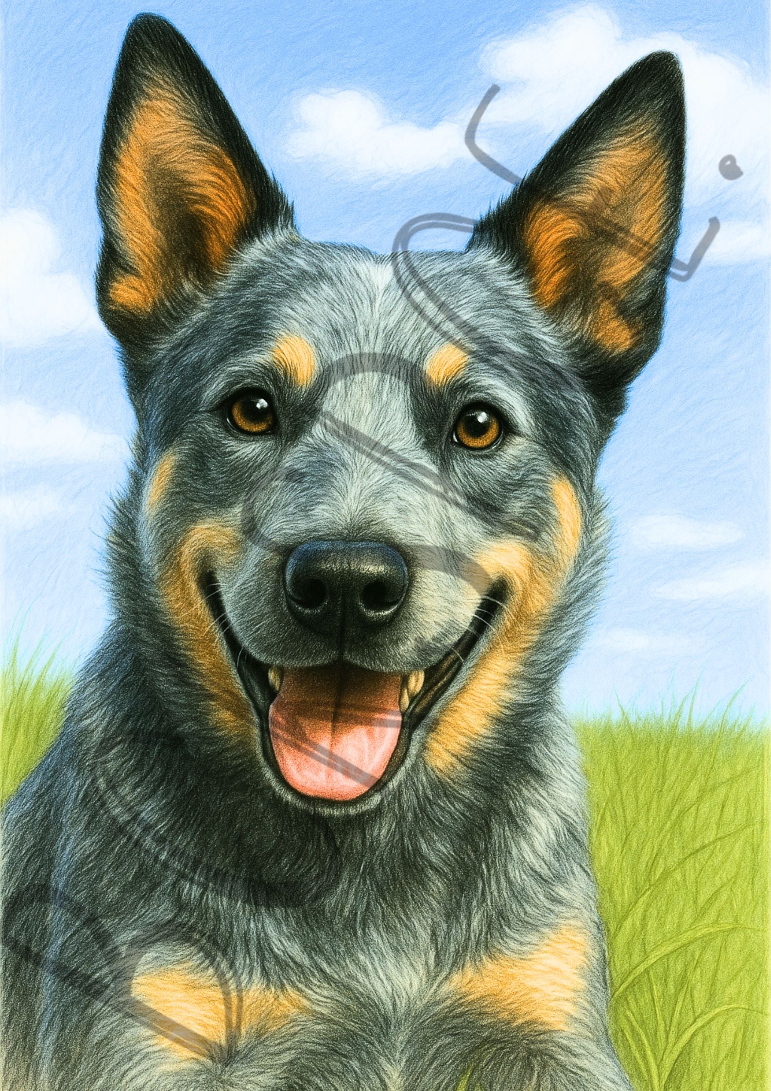 Blue Healer Smile