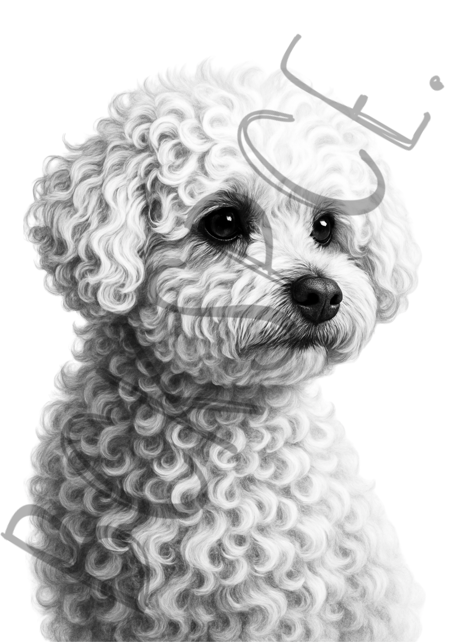Maltese (B&W)