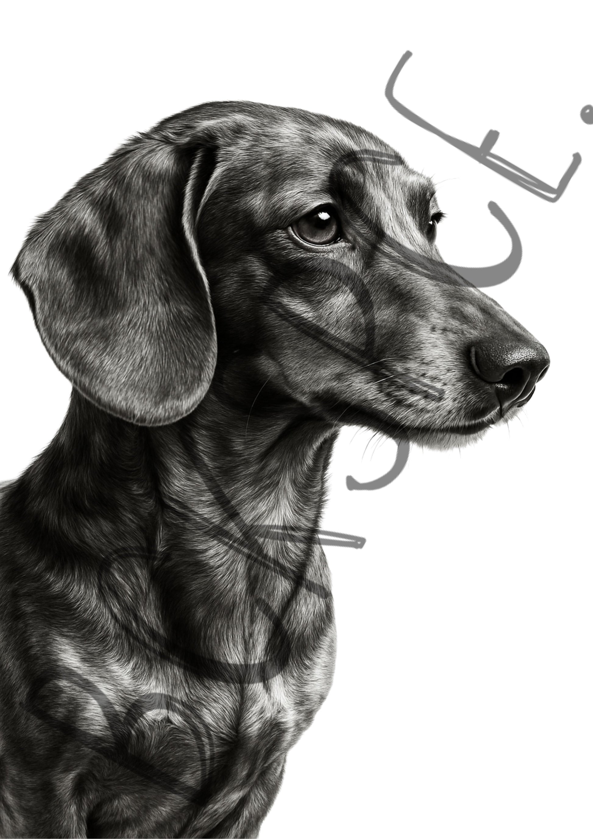 Dachshund (B&W)