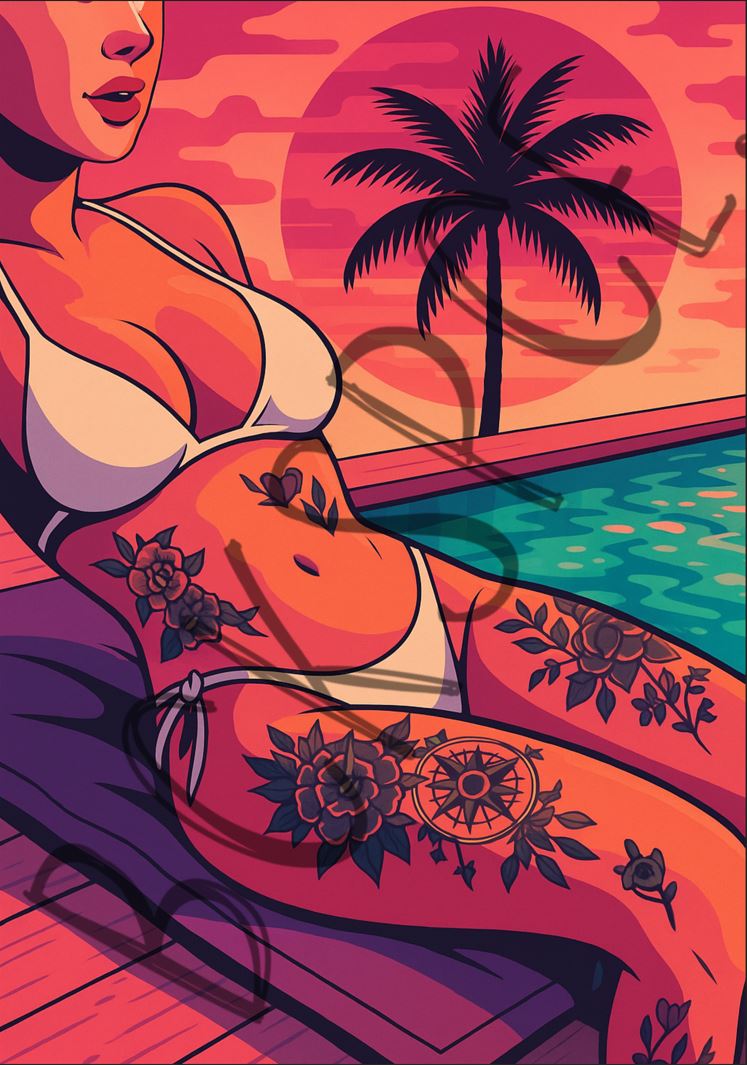 Palm Beach Baby! Digital Wall Art